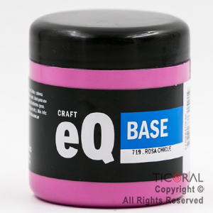 BASE ACRILICA EQ 719 ROSA CHICLE 200 CC X 3 UNIDADES